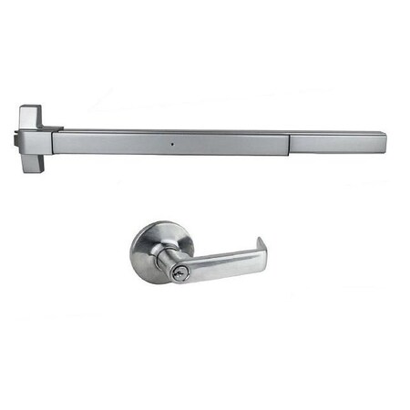 Trans Atlantic Co. Rim Surface Exit Device with Trim 36" Grade 1 in Aluminum Finish ED-501-O-T